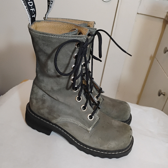 John Fluevog Moto Combat boots Size 7.5 - Picture 8 of 15